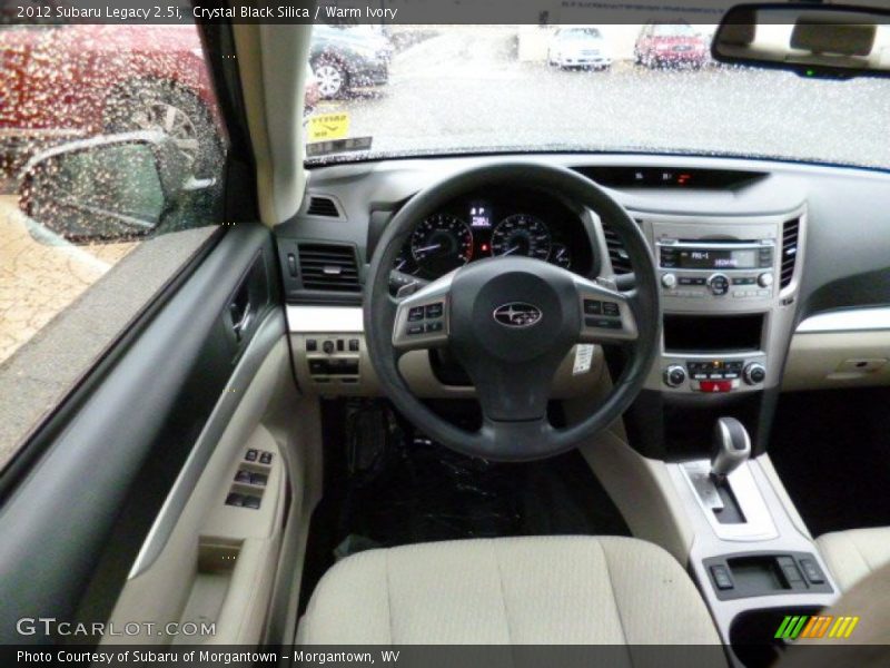 Crystal Black Silica / Warm Ivory 2012 Subaru Legacy 2.5i
