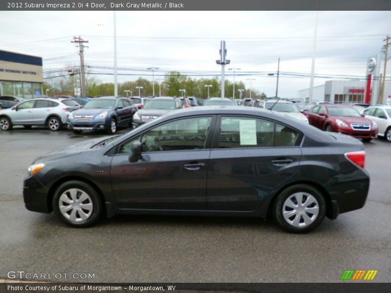 Dark Gray Metallic / Black 2012 Subaru Impreza 2.0i 4 Door