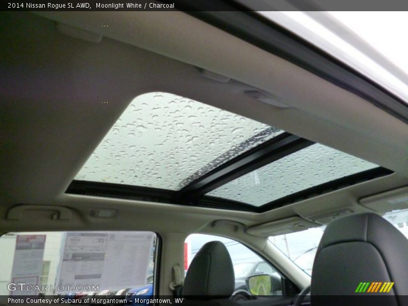 Moonlight White / Charcoal 2014 Nissan Rogue SL AWD