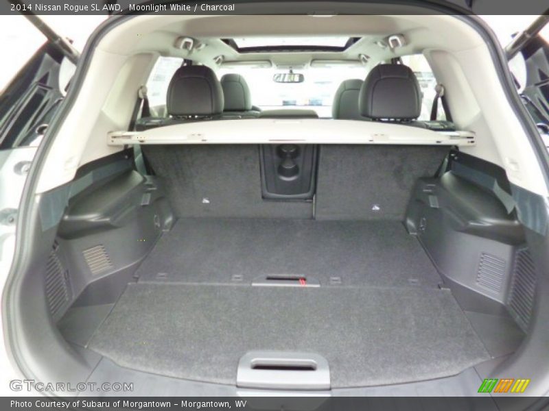 Moonlight White / Charcoal 2014 Nissan Rogue SL AWD