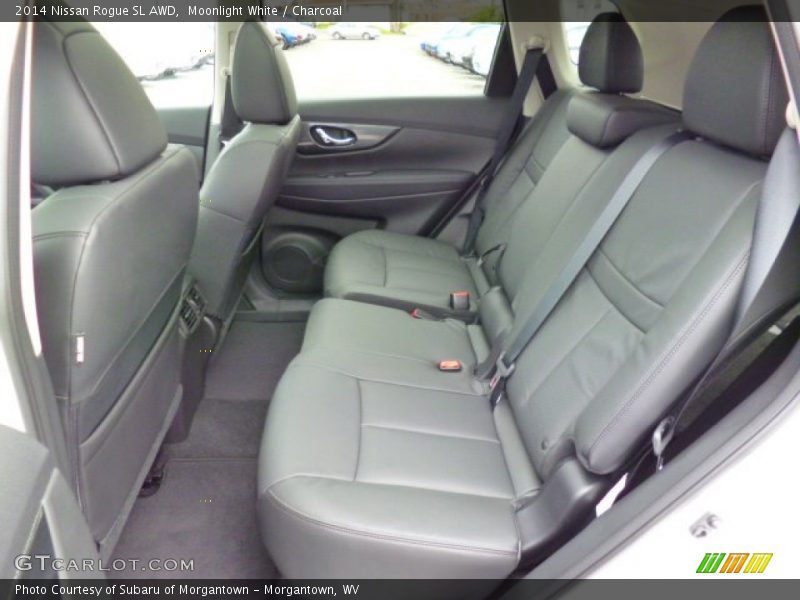 Moonlight White / Charcoal 2014 Nissan Rogue SL AWD