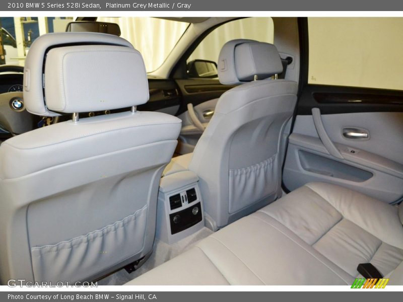 Platinum Grey Metallic / Gray 2010 BMW 5 Series 528i Sedan