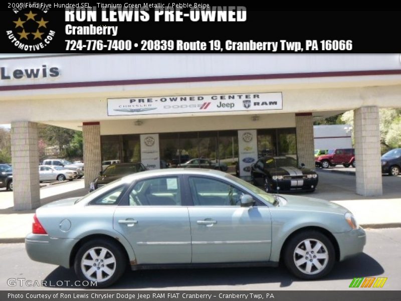 Titanium Green Metallic / Pebble Beige 2005 Ford Five Hundred SEL