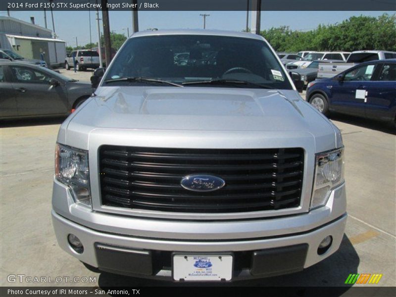 Ingot Silver / Black 2014 Ford F150 STX SuperCrew
