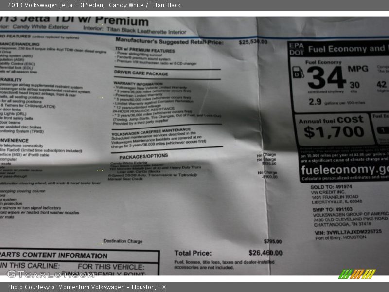 Candy White / Titan Black 2013 Volkswagen Jetta TDI Sedan