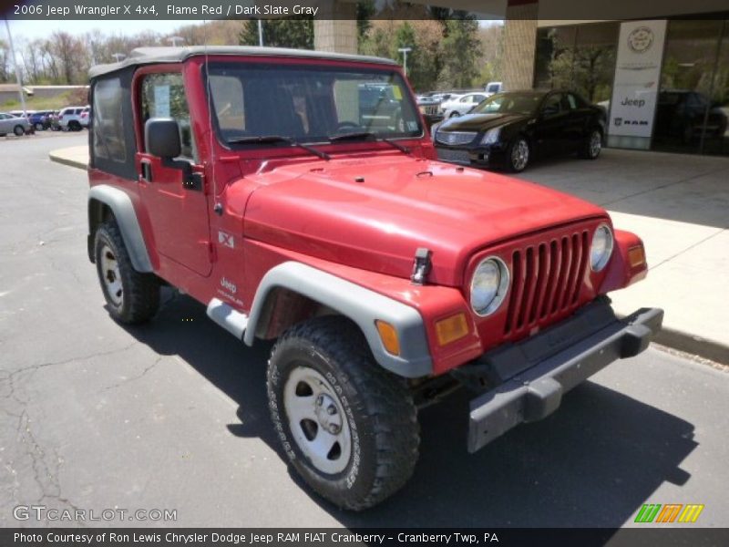 Flame Red / Dark Slate Gray 2006 Jeep Wrangler X 4x4
