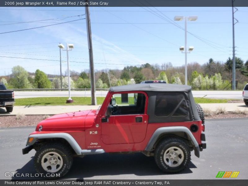 Flame Red / Dark Slate Gray 2006 Jeep Wrangler X 4x4
