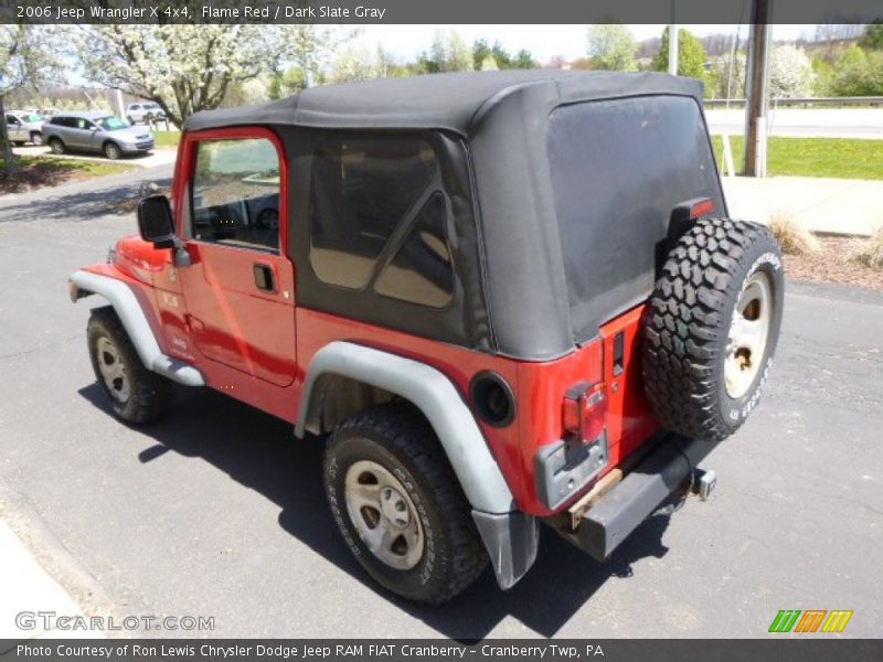 Flame Red / Dark Slate Gray 2006 Jeep Wrangler X 4x4