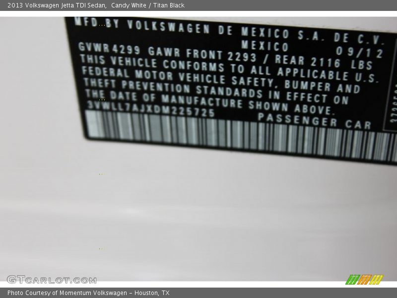 Candy White / Titan Black 2013 Volkswagen Jetta TDI Sedan