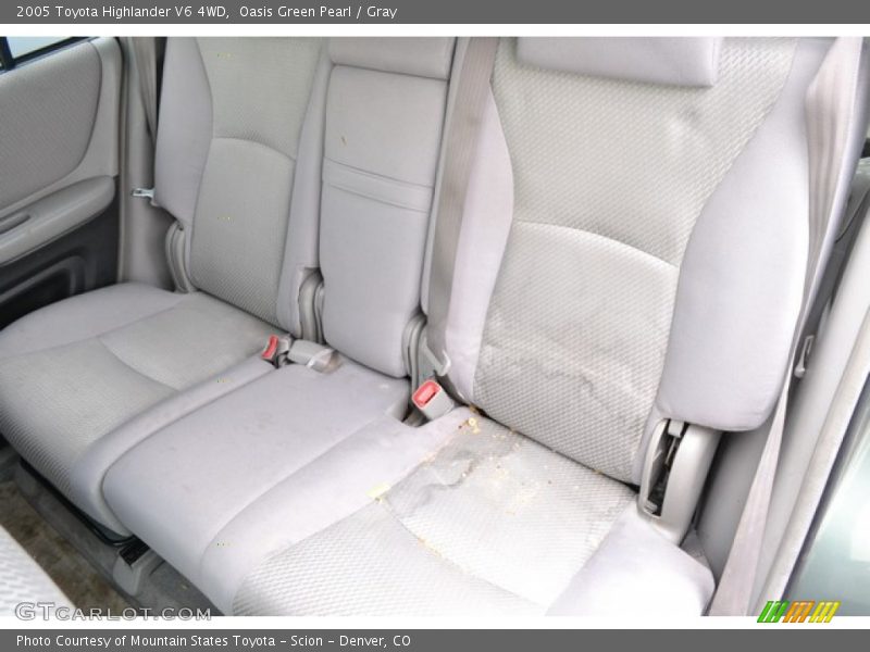 Oasis Green Pearl / Gray 2005 Toyota Highlander V6 4WD