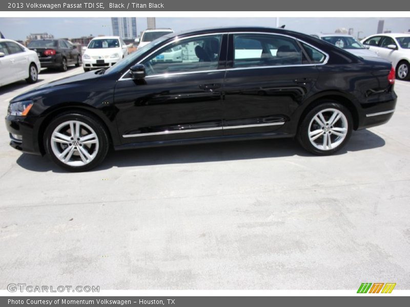 Black / Titan Black 2013 Volkswagen Passat TDI SE