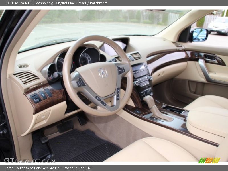 Crystal Black Pearl / Parchment 2011 Acura MDX Technology