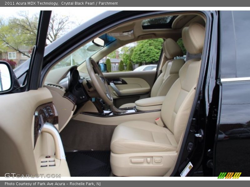 Crystal Black Pearl / Parchment 2011 Acura MDX Technology