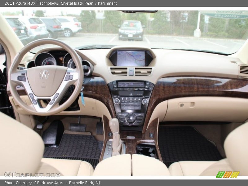 Crystal Black Pearl / Parchment 2011 Acura MDX Technology