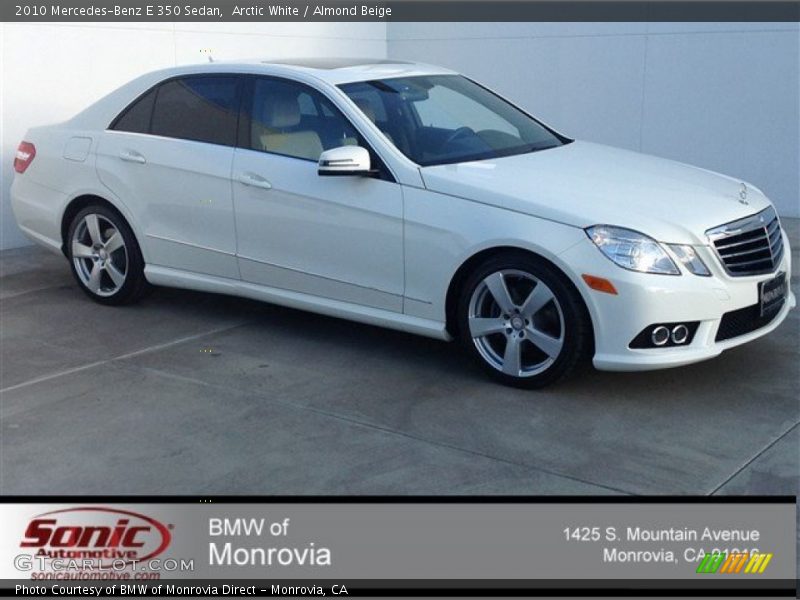 Arctic White / Almond Beige 2010 Mercedes-Benz E 350 Sedan