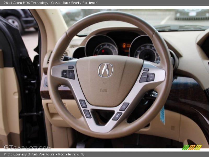 Crystal Black Pearl / Parchment 2011 Acura MDX Technology