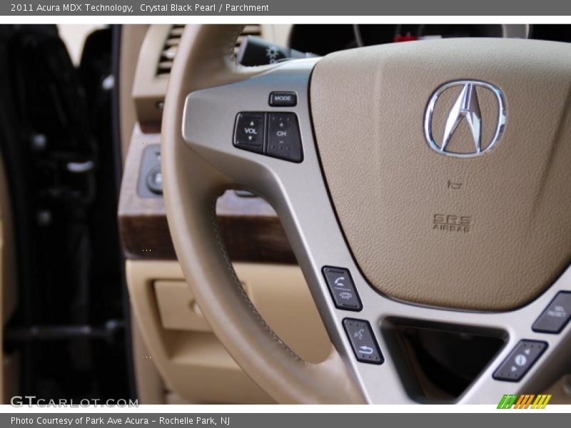 Crystal Black Pearl / Parchment 2011 Acura MDX Technology