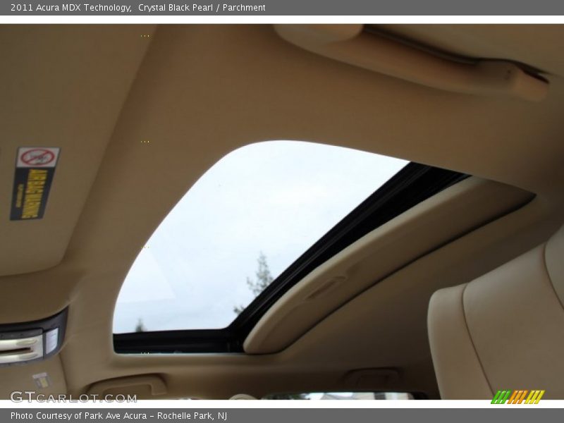Crystal Black Pearl / Parchment 2011 Acura MDX Technology