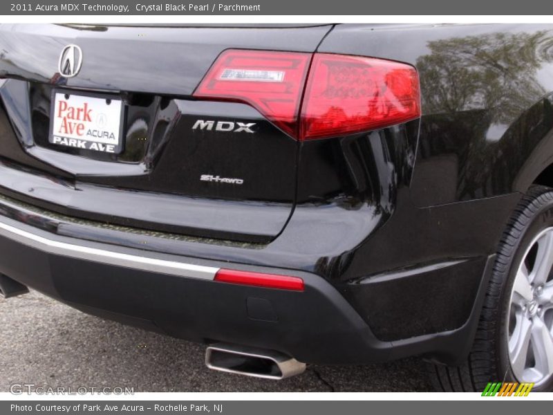 Crystal Black Pearl / Parchment 2011 Acura MDX Technology