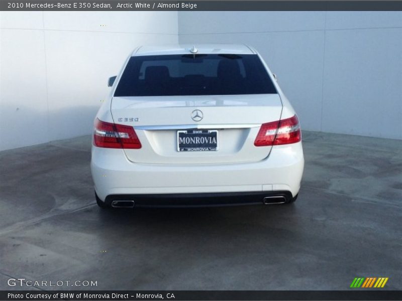 Arctic White / Almond Beige 2010 Mercedes-Benz E 350 Sedan