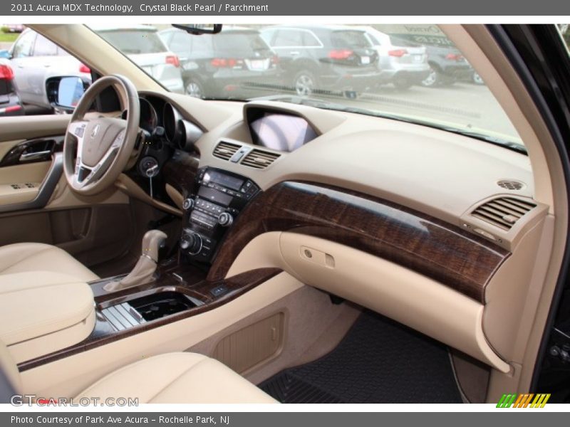 Crystal Black Pearl / Parchment 2011 Acura MDX Technology