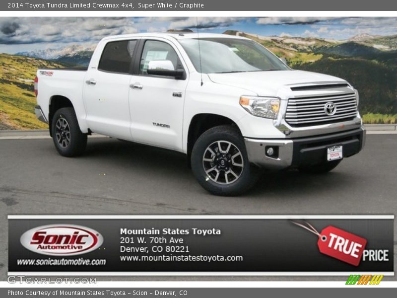 Super White / Graphite 2014 Toyota Tundra Limited Crewmax 4x4
