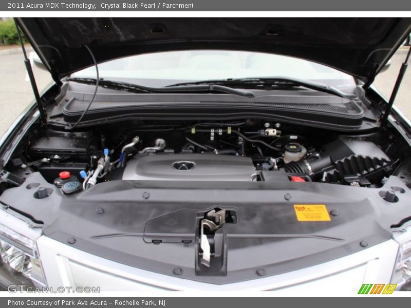 Crystal Black Pearl / Parchment 2011 Acura MDX Technology