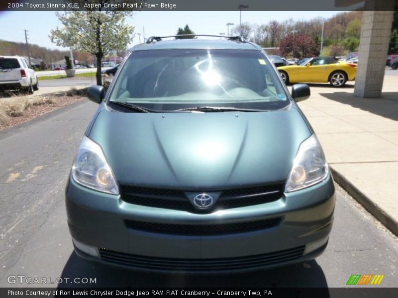 Aspen Green Pearl / Fawn Beige 2004 Toyota Sienna XLE