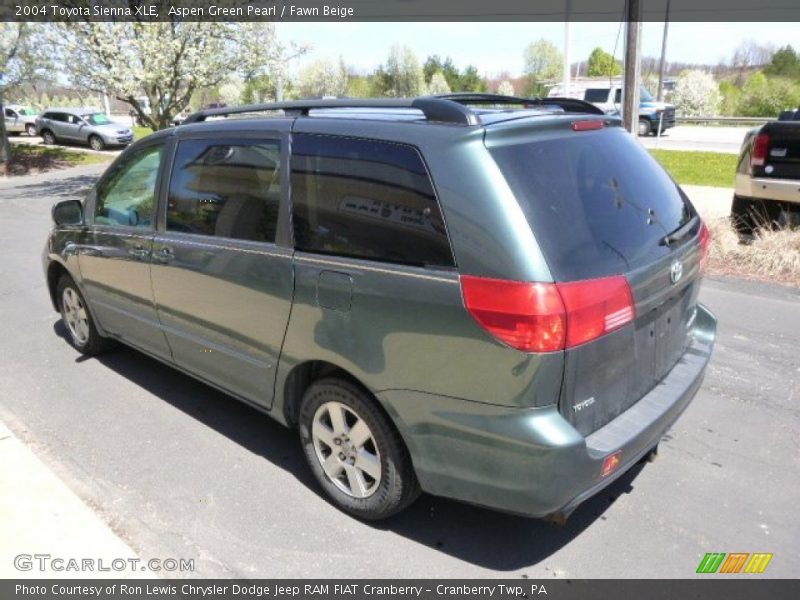 Aspen Green Pearl / Fawn Beige 2004 Toyota Sienna XLE