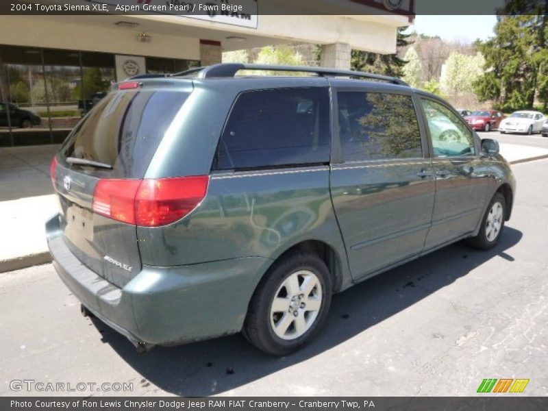 Aspen Green Pearl / Fawn Beige 2004 Toyota Sienna XLE