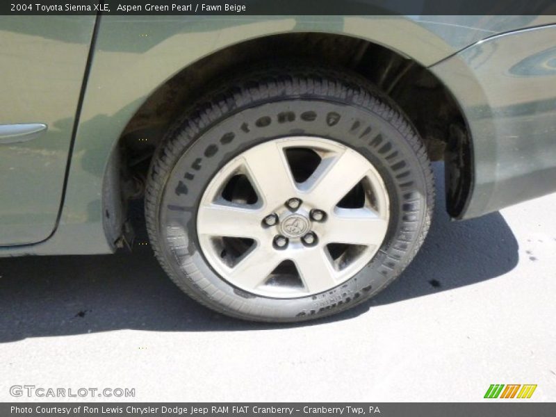 Aspen Green Pearl / Fawn Beige 2004 Toyota Sienna XLE