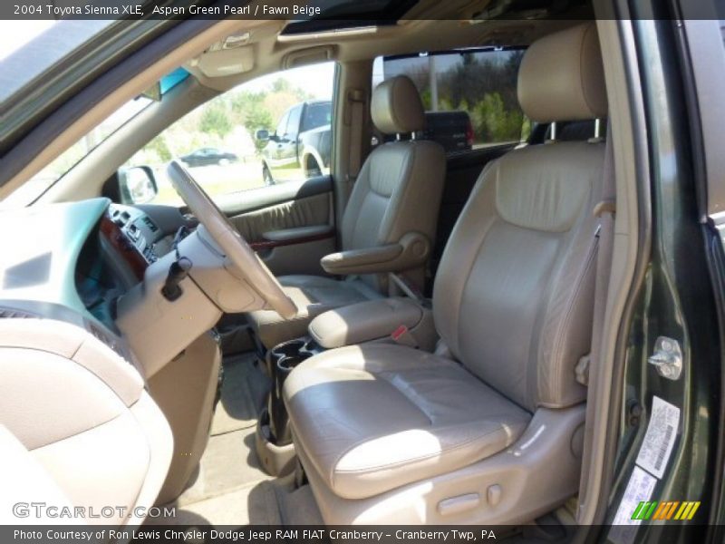 Aspen Green Pearl / Fawn Beige 2004 Toyota Sienna XLE