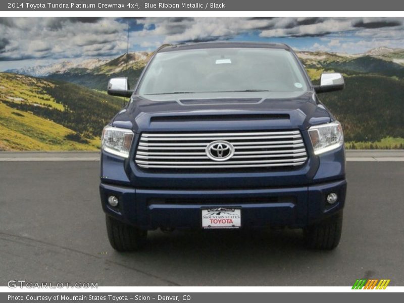 Blue Ribbon Metallic / Black 2014 Toyota Tundra Platinum Crewmax 4x4