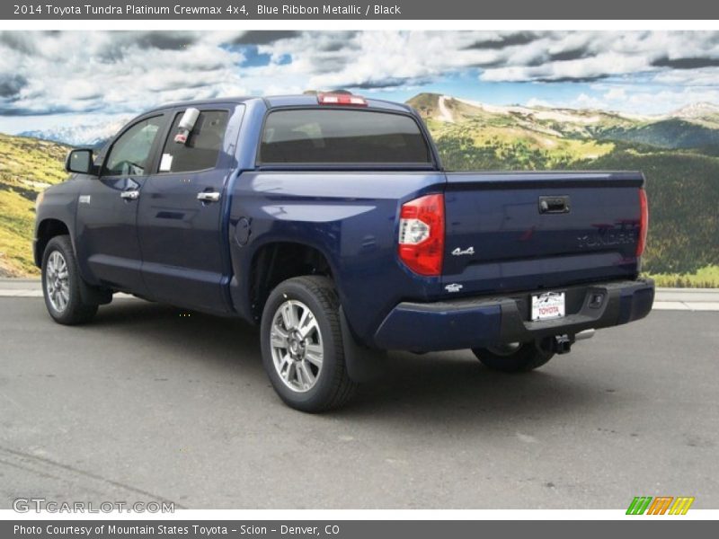 Blue Ribbon Metallic / Black 2014 Toyota Tundra Platinum Crewmax 4x4