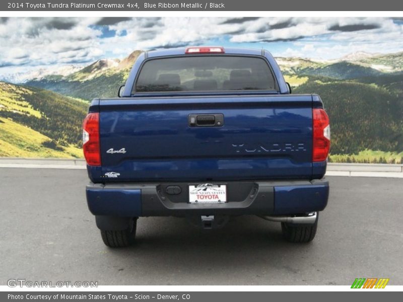 Blue Ribbon Metallic / Black 2014 Toyota Tundra Platinum Crewmax 4x4