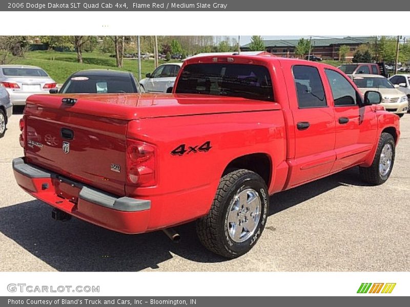 Flame Red / Medium Slate Gray 2006 Dodge Dakota SLT Quad Cab 4x4