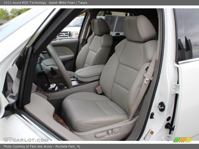 Aspen White Pearl / Taupe 2011 Acura MDX Technology