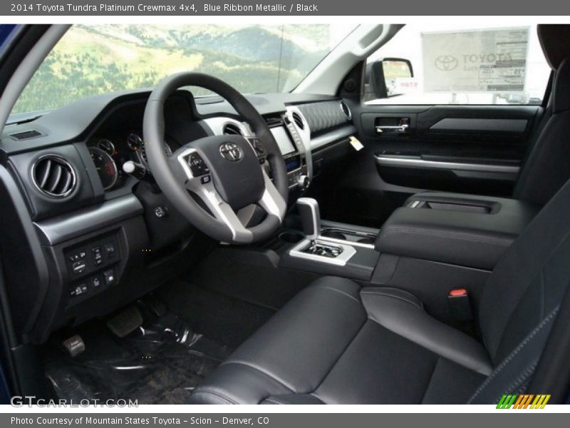 Blue Ribbon Metallic / Black 2014 Toyota Tundra Platinum Crewmax 4x4