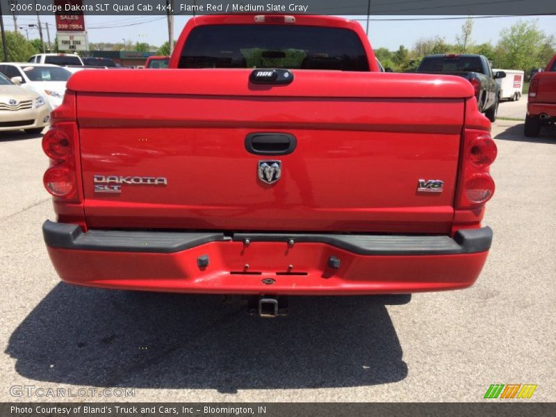 Flame Red / Medium Slate Gray 2006 Dodge Dakota SLT Quad Cab 4x4