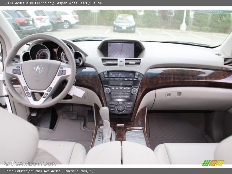 Aspen White Pearl / Taupe 2011 Acura MDX Technology