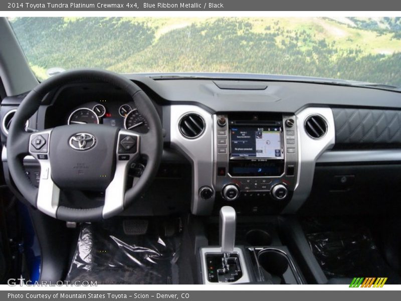 Blue Ribbon Metallic / Black 2014 Toyota Tundra Platinum Crewmax 4x4