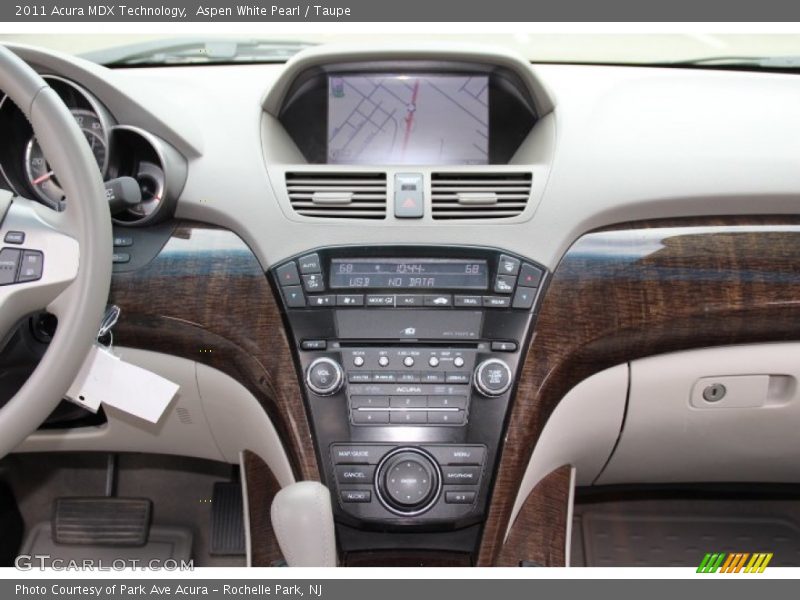 Aspen White Pearl / Taupe 2011 Acura MDX Technology