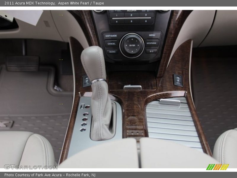 Aspen White Pearl / Taupe 2011 Acura MDX Technology