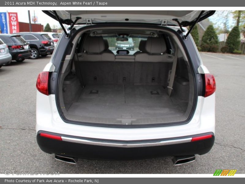 Aspen White Pearl / Taupe 2011 Acura MDX Technology
