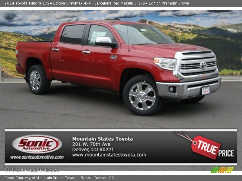 Barcelona Red Metallic / 1794 Edition Premium Brown 2014 Toyota Tundra 1794 Edition Crewmax 4x4