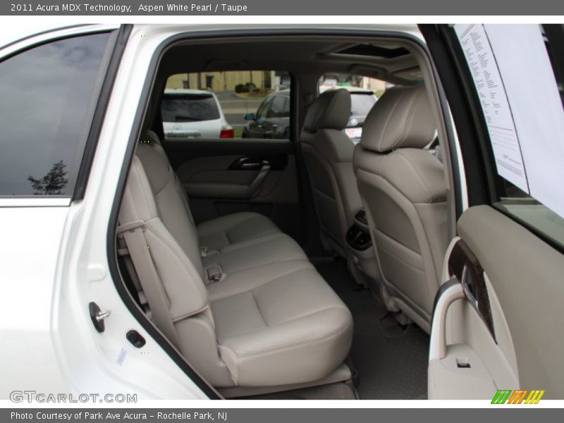 Aspen White Pearl / Taupe 2011 Acura MDX Technology
