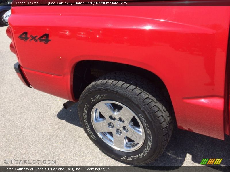 Flame Red / Medium Slate Gray 2006 Dodge Dakota SLT Quad Cab 4x4
