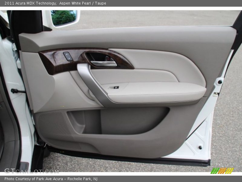 Aspen White Pearl / Taupe 2011 Acura MDX Technology
