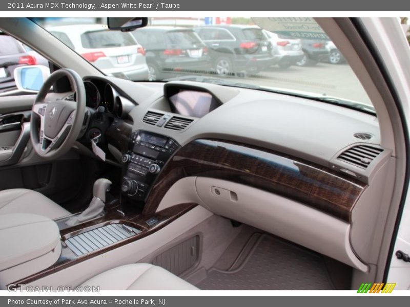 Aspen White Pearl / Taupe 2011 Acura MDX Technology