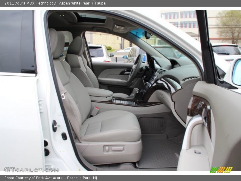 Aspen White Pearl / Taupe 2011 Acura MDX Technology